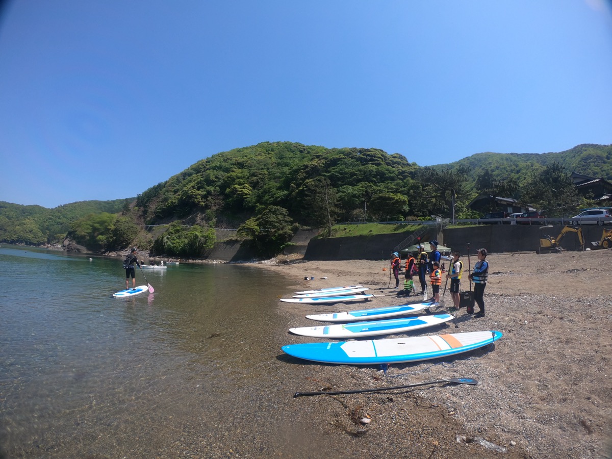 陸上でのSUPレクチャーの様子